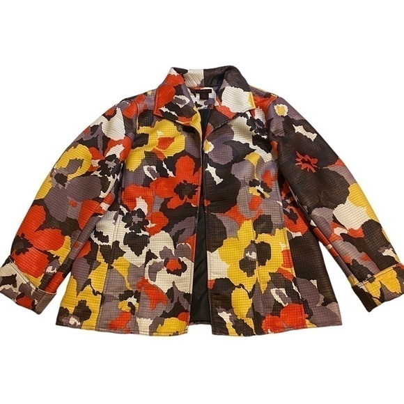 Sara Isabella floral open jacket size L - Picture 4 of 11